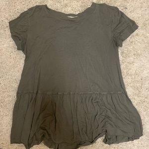 Urban Outfitter Green Peplum Top Size S